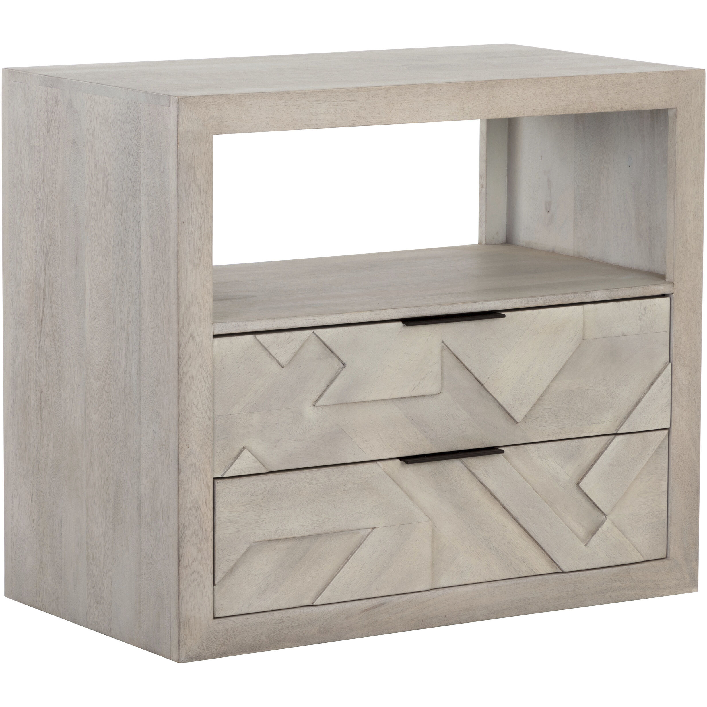 Lisboa 32 X 28 inch Light Grey Night Stand